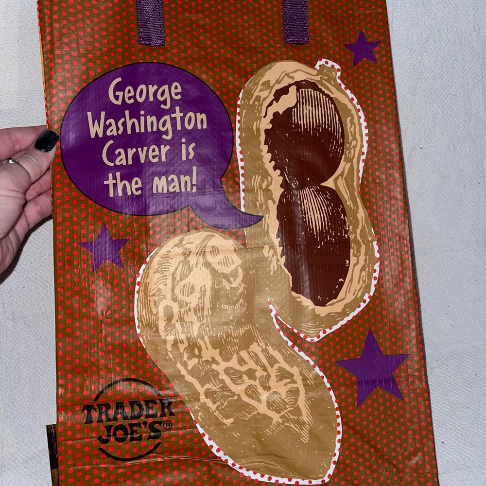 Trader Joe's George Washington Peanuts Collectible Design Tote Bag
